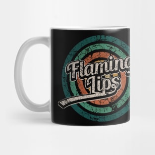 Flaming Lips // Retro Circle Crack Vintage Mug